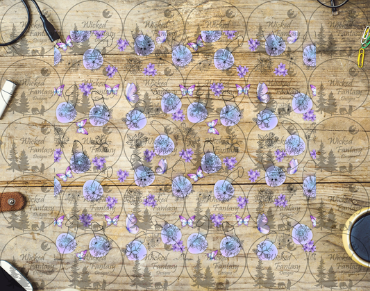 UVDTF Pastel Peens and Butterflies 20oz 30oz 10"x10"