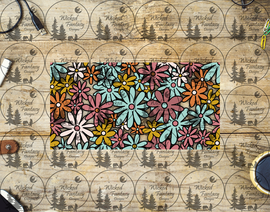 UVDTF Illustrated Daisies 16oz 40oz