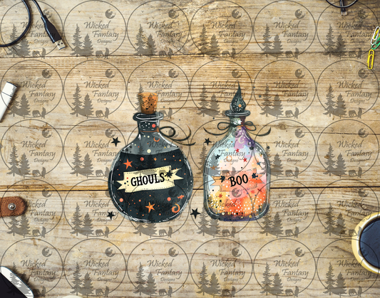 UVDTF Ghouls and Boo Potion Bottles