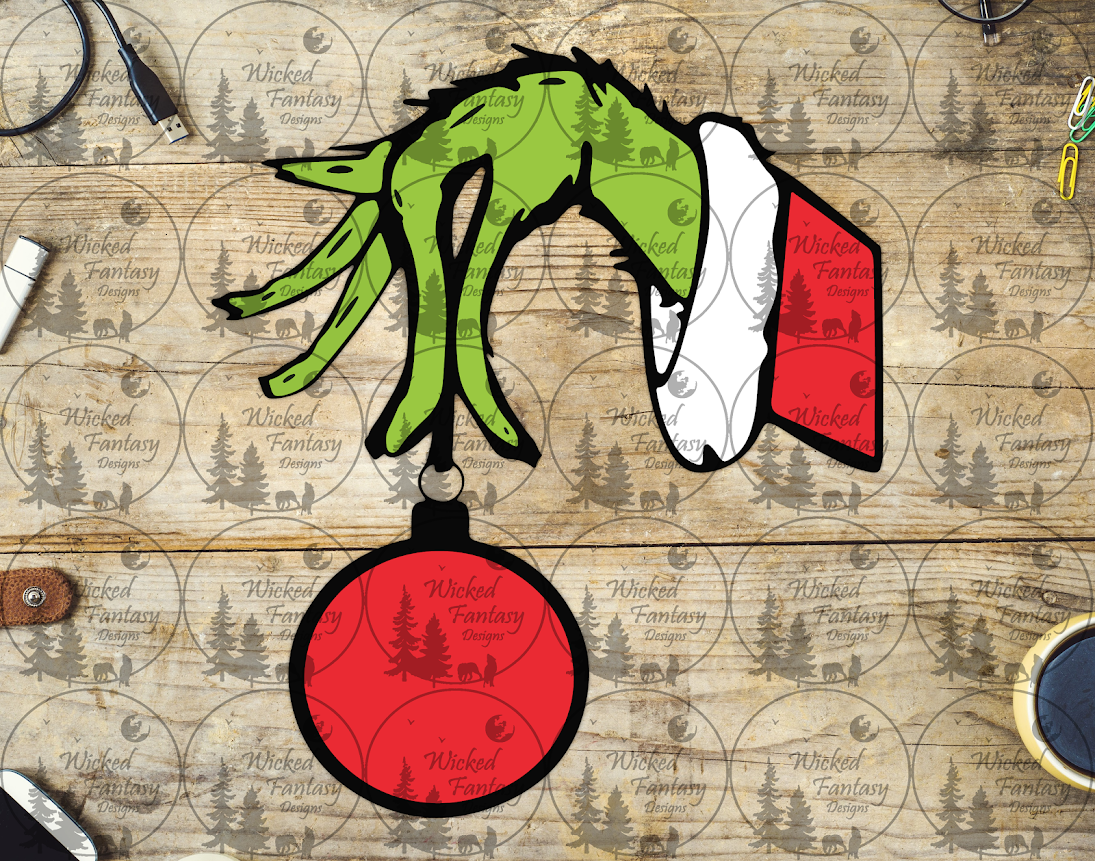 UVDTF Hand with Ornament