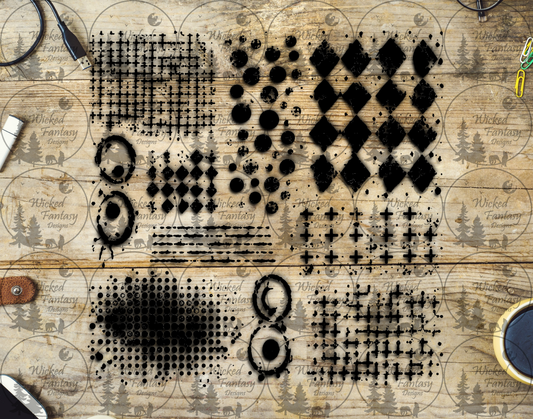 UVDTF Grunge Diamond Textures Element Sheet