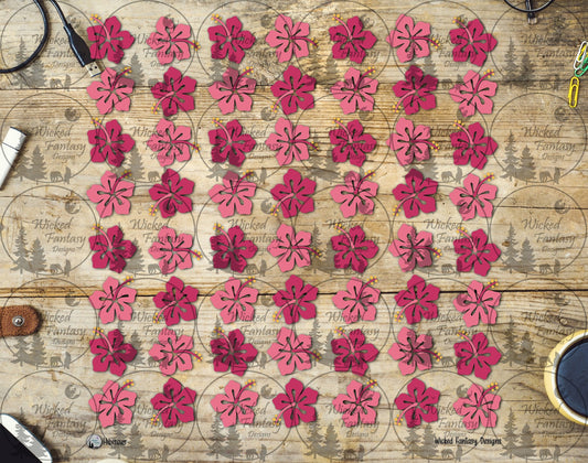 UVDTF Hibiscus 20oz 30oz 10"x10"