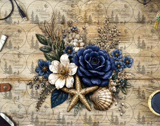 UVDTF Coastal Navy Roses