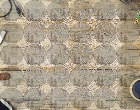 UVDTF Ivory Textured Tooled Leather 20oz 30oz 10"x10"