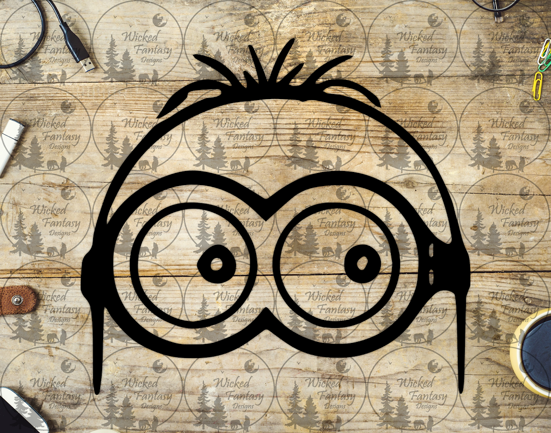 UVDTF Side Eye Face with Glasses