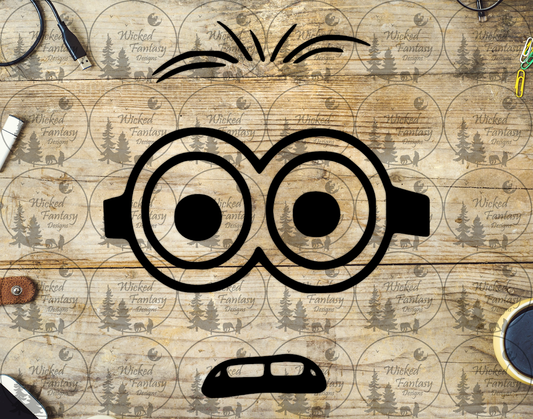 UVDTF Shocked Face with Glasses