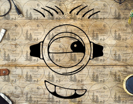 UVDTF Smirking Face with Glasses