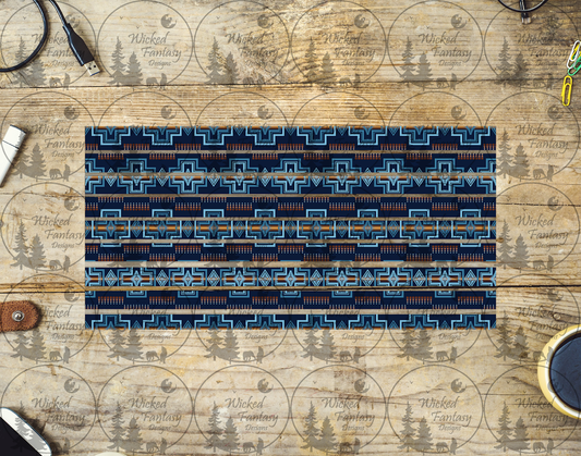 UVDTF Navy Pendleton Striping 6x12" element