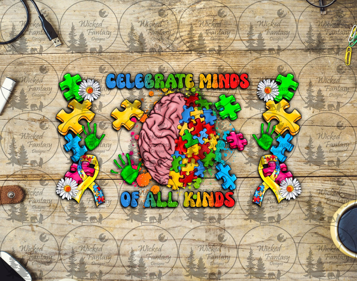 UVDTF Celebrate Minds of All Kinds Autism 16oz 40oz
