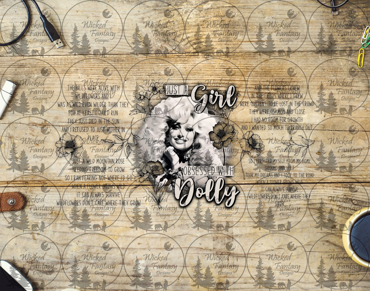 UVDTF Just a Girl Obsessed with Dolly 16oz 40oz