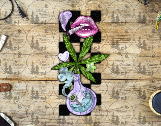UVDTF Cannabis Vertical Element