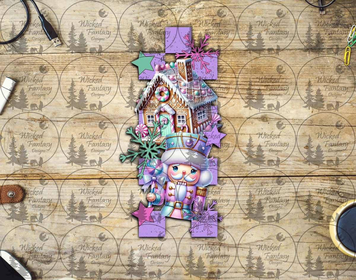 UVDTF Christmas Pastel Nutcracker Vertical Element