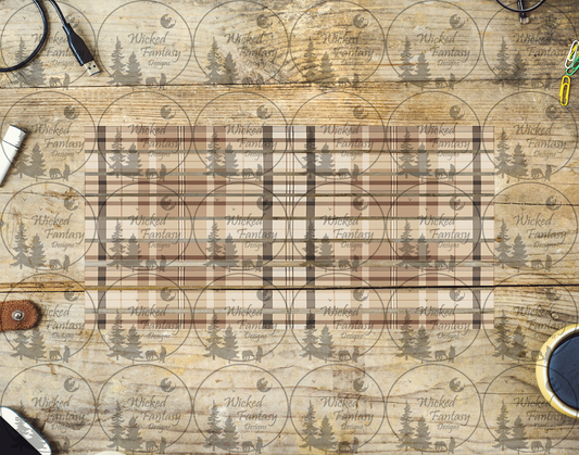 UVDTF Neutrals Plaid Striping 6x12" element