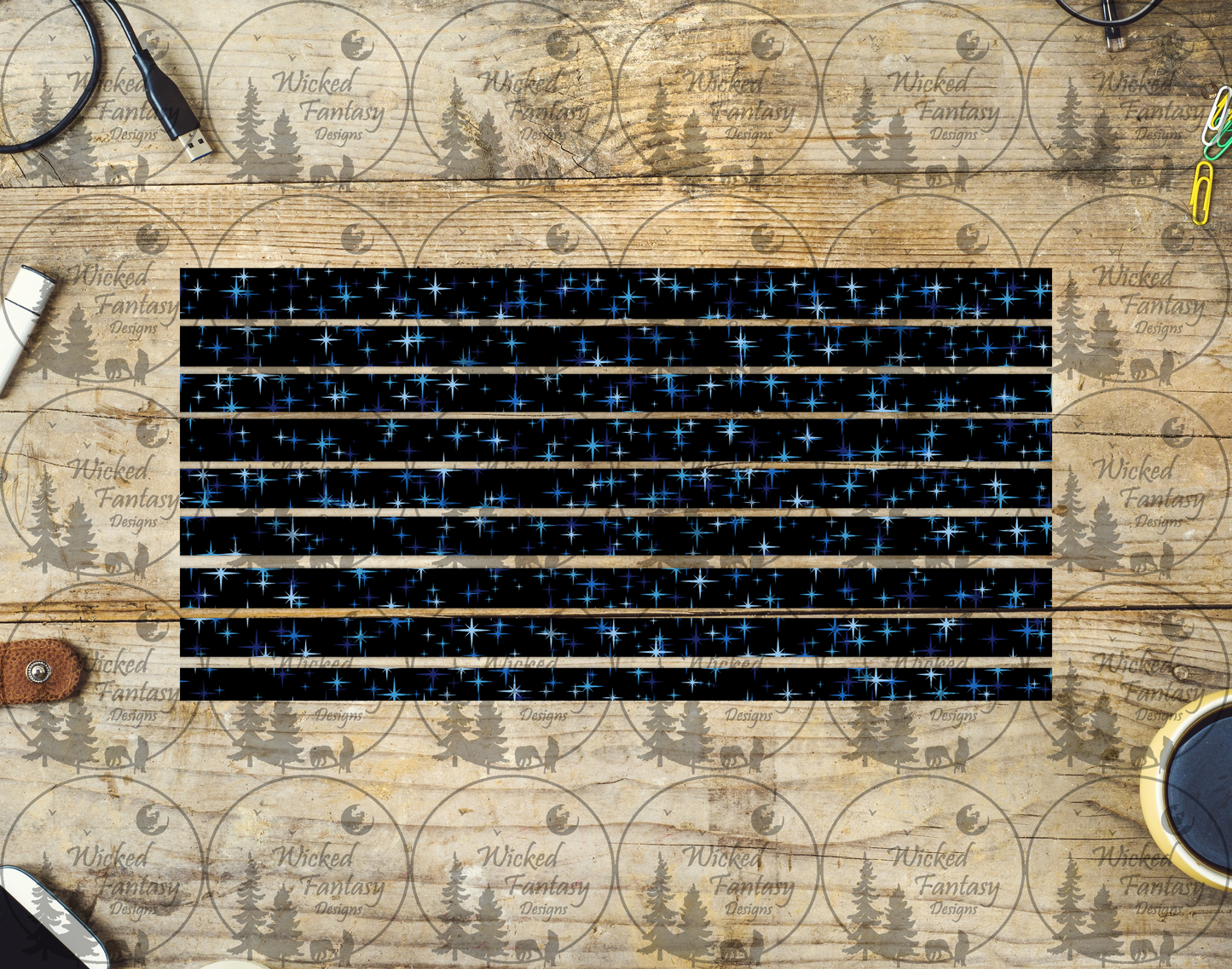 UVDTF North Star 6x12" Striping element