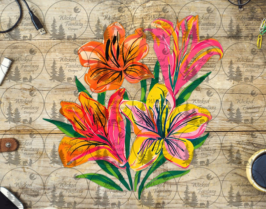 UVDTF Painted Lily Trio