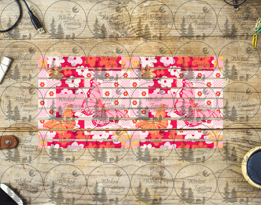 UVDTF Patchwork Butterfly 6x12" Striping element