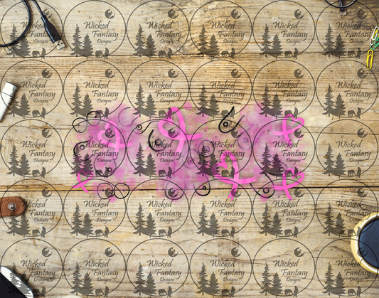UVDTF Breast Cancer Ribbons 16oz 40oz