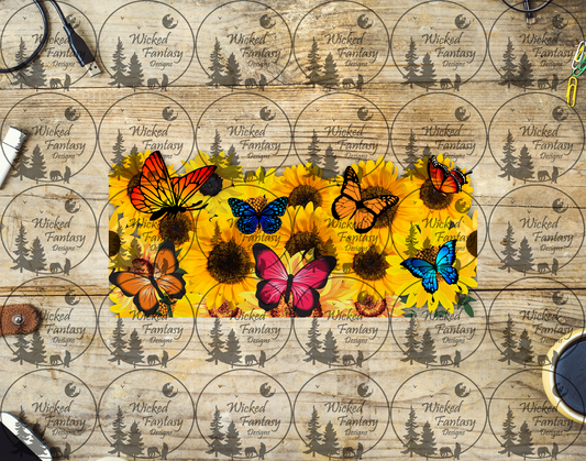 UVDTF Sunflowers and Butterflies 16oz 40oz