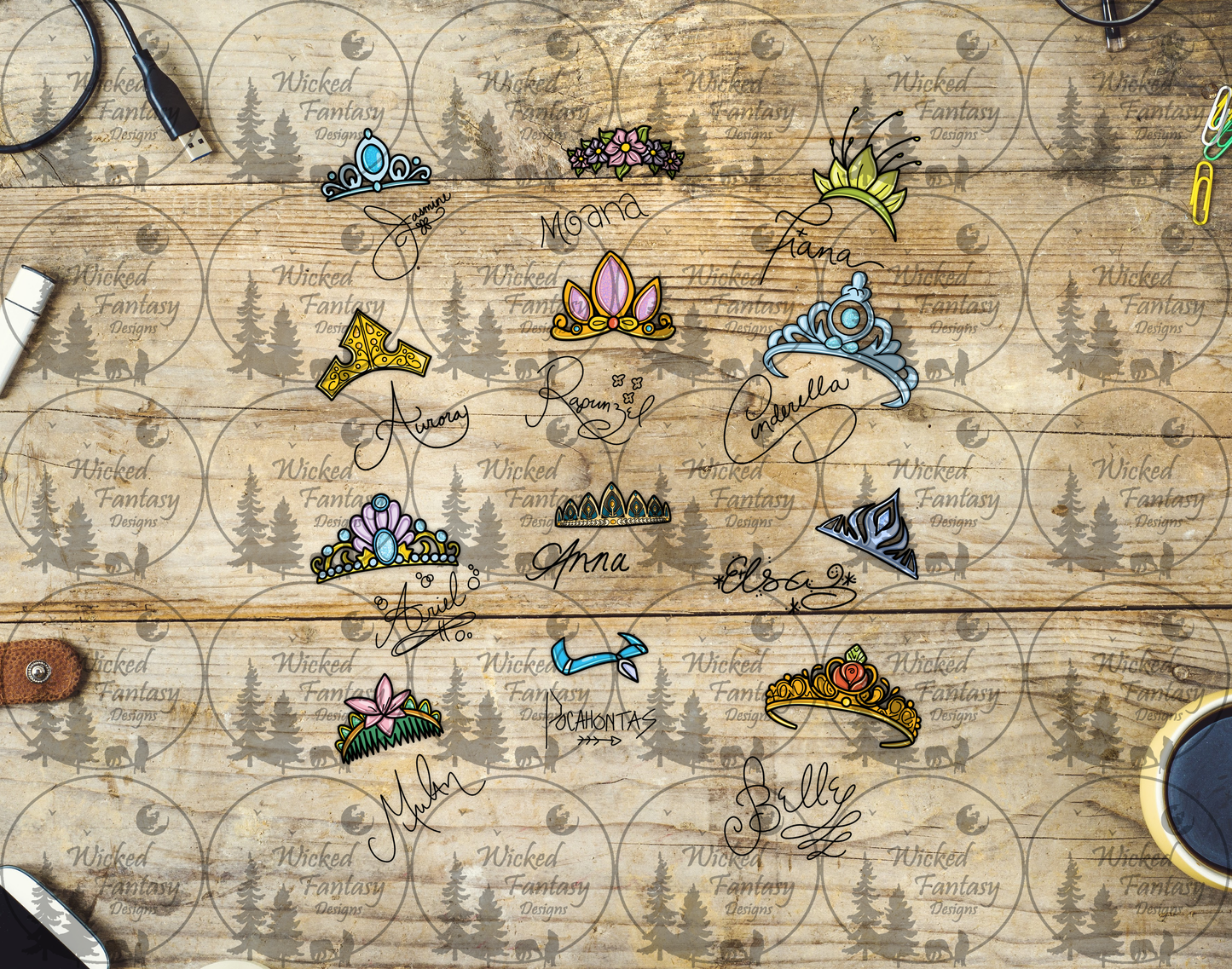 UVDTF Princess Signatures