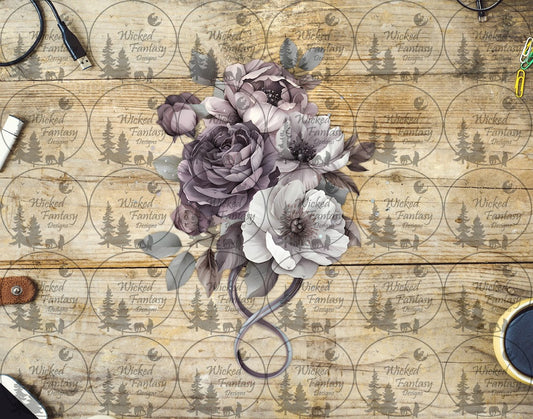 UVDTF Smoky Lavender Hand Tied Bouquet