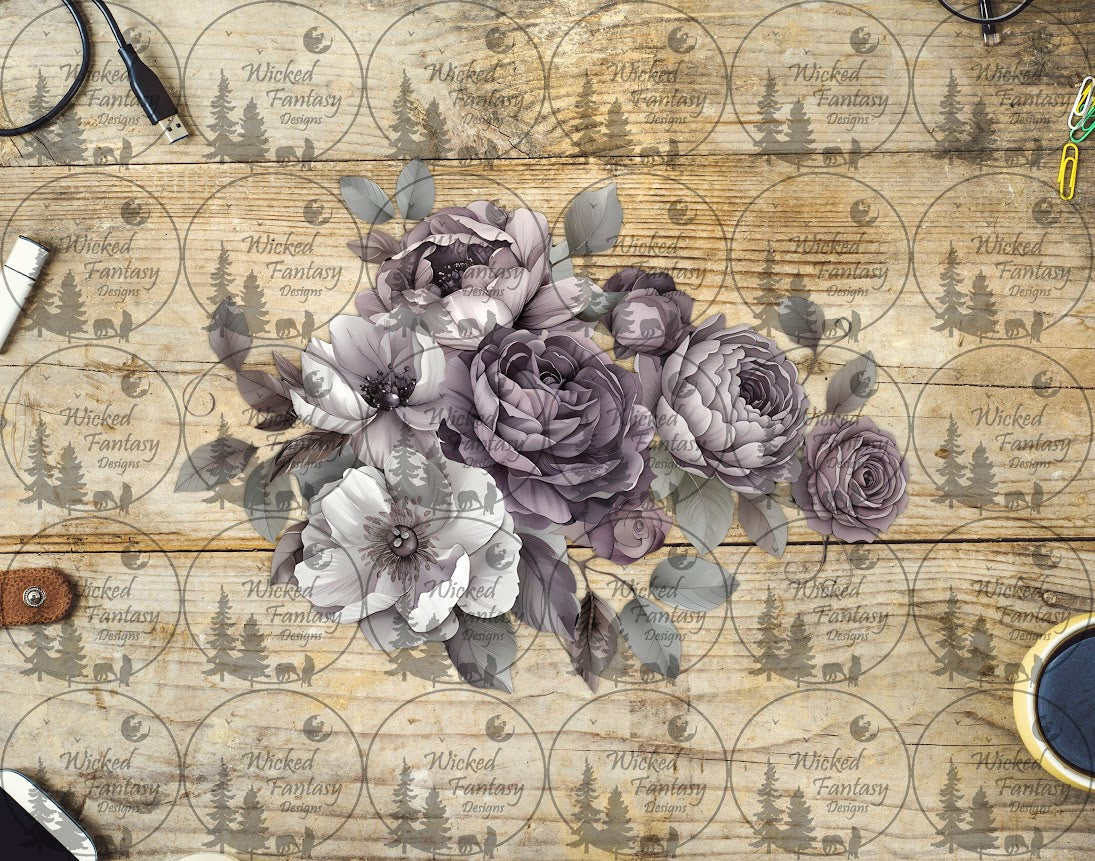 UVDTF Smoky Lavender Bouquet