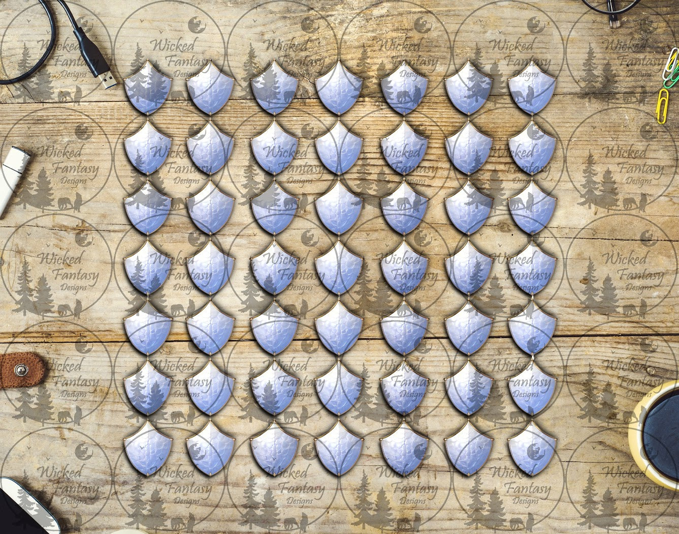 UVDTF Frost Dragon Scales 11x11" Element Sheet