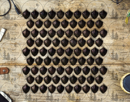 UVDTF Black Chocolate Dragon Scales Element Sheet