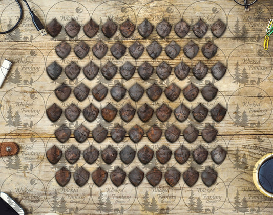 UVDTF Rusted Steel Dragon Scales Element Sheet