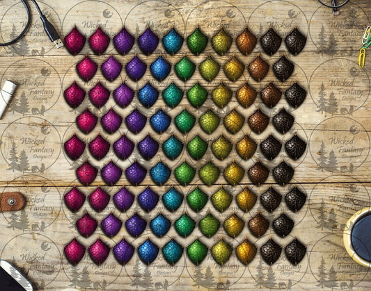 UVDTF Rainbow Gradient Dragon Scales Element Sheet
