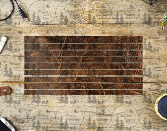 UVDTF Faux Leather Striping 6x12" element