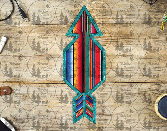 UVDTF Serape Arrow Vertical Element