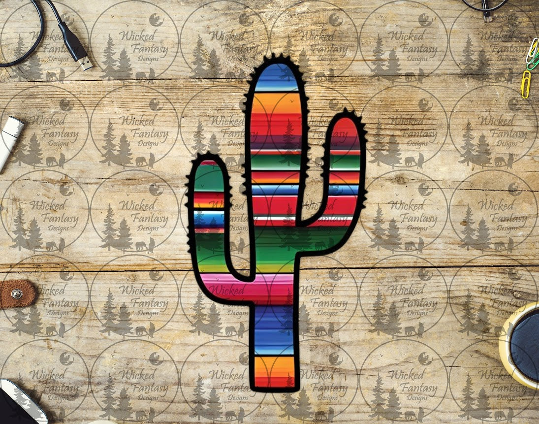 UVDTF Serape Cactus