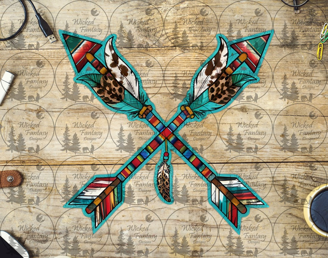 UVDTF Serape Arrows