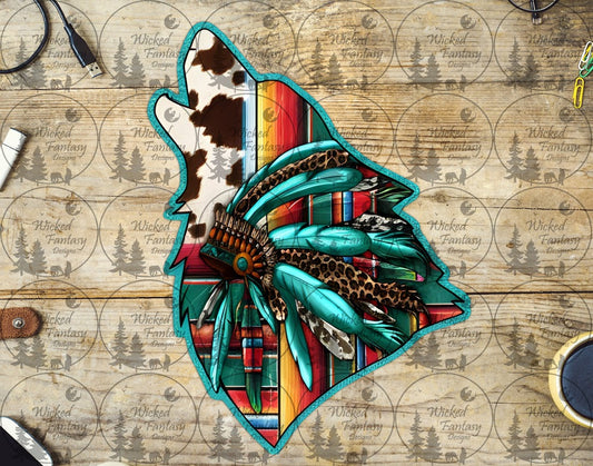 UVDTF Serape Wolf