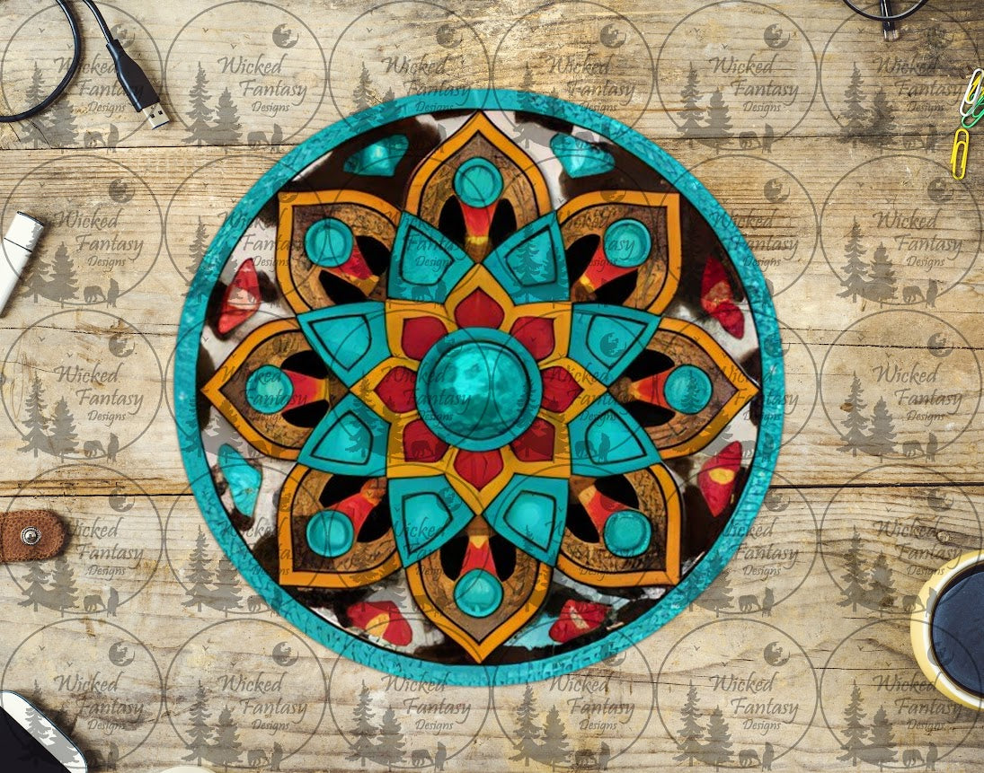 UVDTF Southwestern Turquoise Medallion