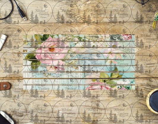 UVDTF Shabby Chic Striping 6x12" element