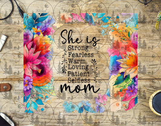 UVDTF She is Mom 20oz 30oz 10"x10" Element