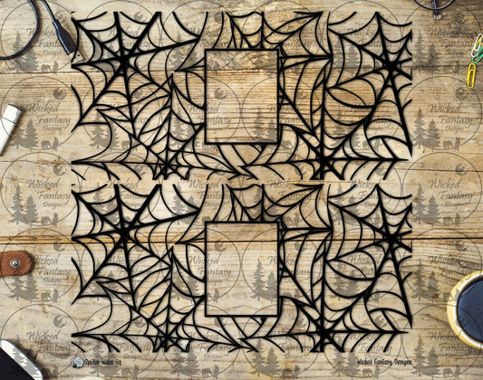 UVDTF Spider Webs Square 20oz 30oz 10"x10"