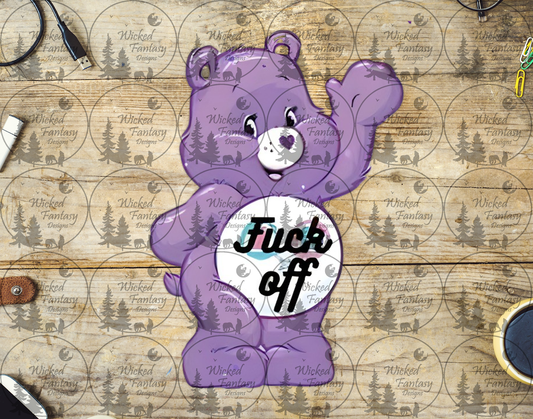 UVDTF F*ck Off Purple Swear Bear