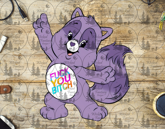 UVDTF F*ck You B*tch Purple Swear Bear