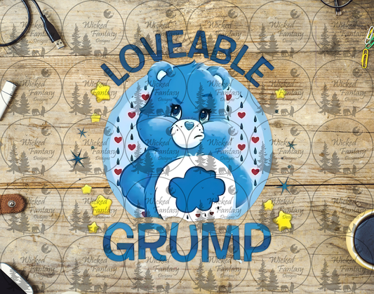 UVDTF Lovable Grump Swear Bear
