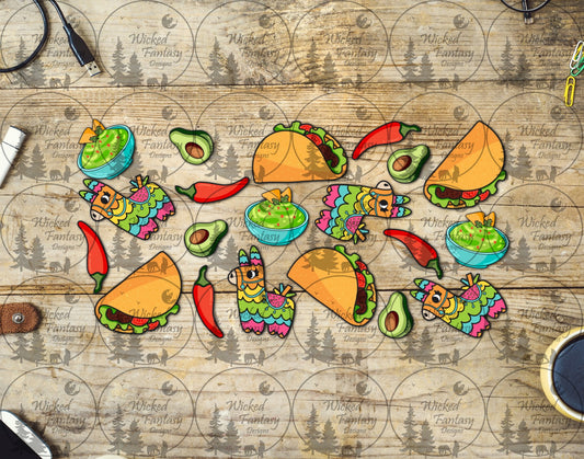 UVDTF Tacos and Pinatas  16oz 40oz