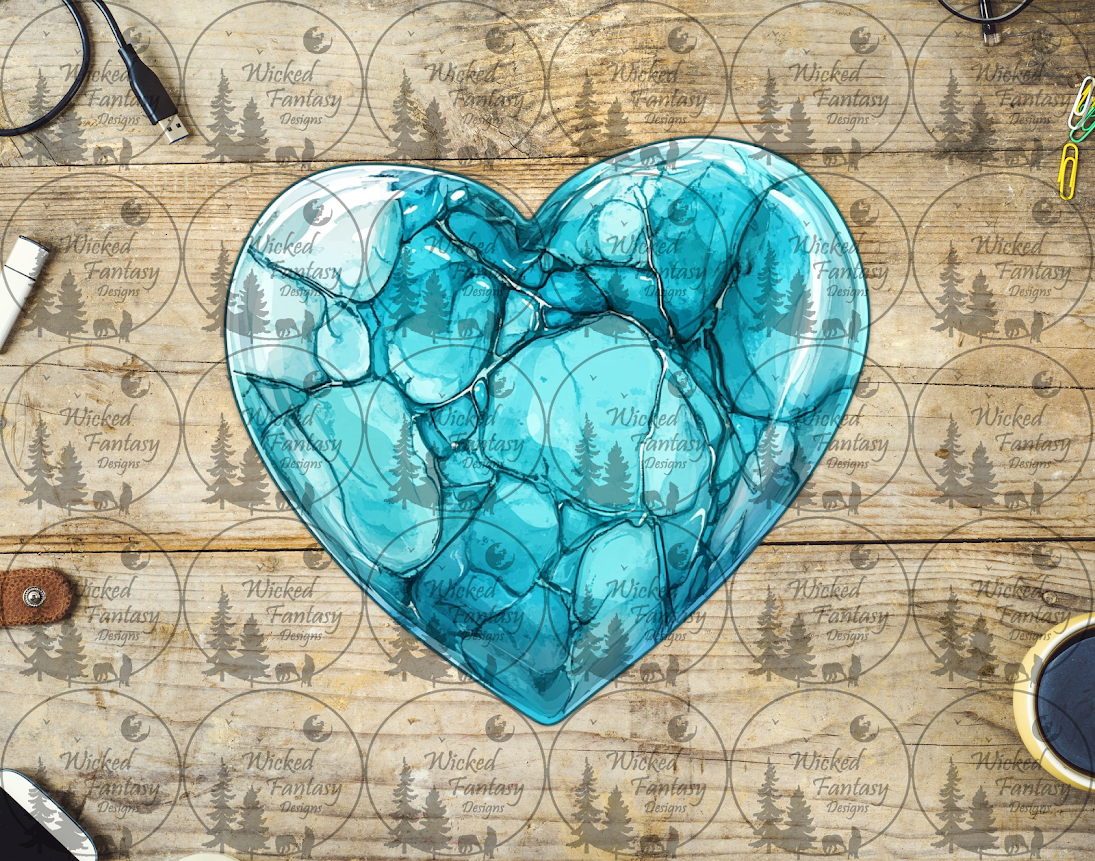 UVDTF Turquoise Heart