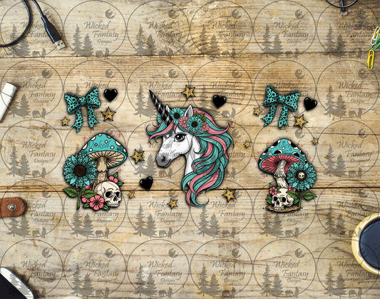 UVDTF Unicorn with Mushrooms 16oz 40oz