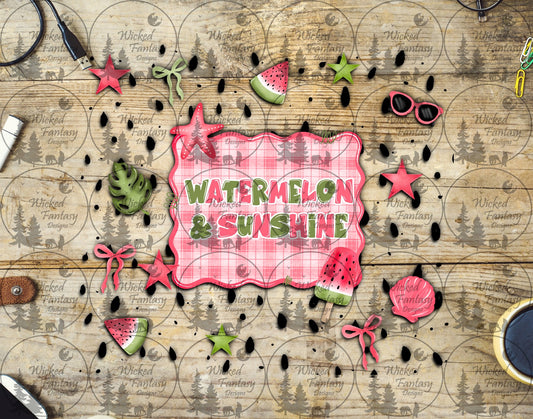 UVDTF Watermelon and Sunshine 20oz 30oz 10"x10"