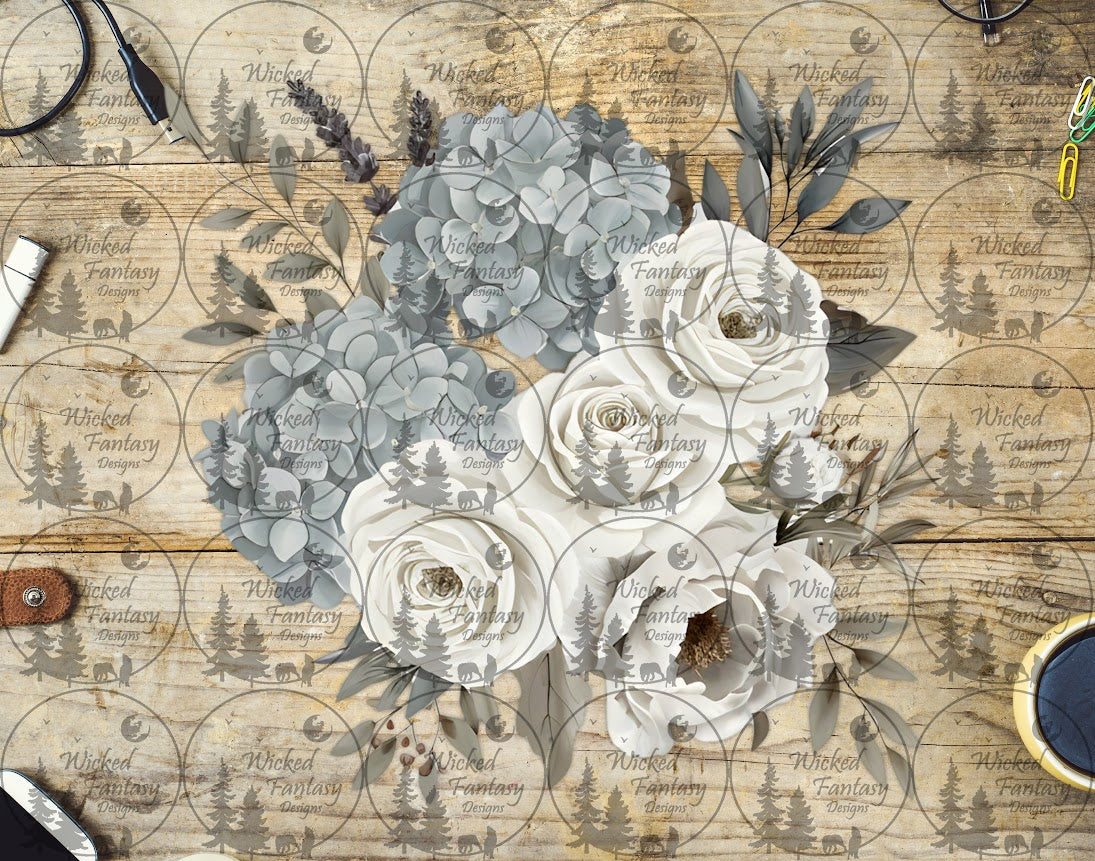 UVDTF Weathered Ivory Bouquet