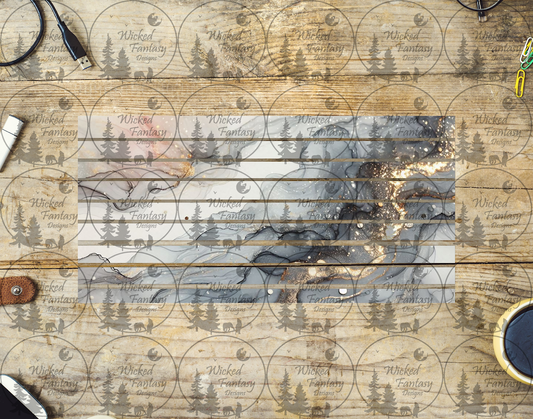 UVDTF Grey Marble Striping 6x12" element