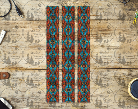 UVDTF Wide Aztec Western Southwestern Striping 12" element
