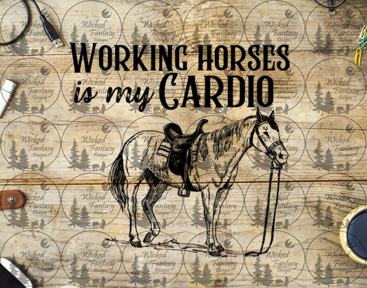 UVDTF Working Horses is My Cardio