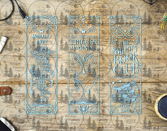 Celestial Gothic Romance UV DTF tumbler wrap listing mockup